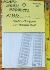 Plano #13856 Lowboy Outriggers -- Stainless Steel (24 in pkg) Etched Stainless