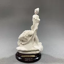 1992 Florence Giuseppe Armani Woman Flowers for Sale & Cart Figurine 5"