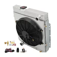 Radiator+Shroud Fan 3 Row For 1960-66 Falcon Ranchero Mustang 1961-65 Comet AT