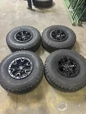 2023 Ford Raptor R F-150 Black Beadlock Wheels Rims Tires OEM 37”