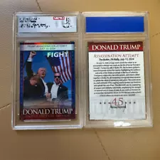 New Donald Trump 2024 Shooting Assassination Custom Card Never Surrender card