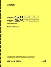 New ListingYamaha PSR-SX900 PSR-SX700 Digital Workstation Keyboard REFERENCE MANUAL