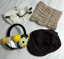 SALE! Lot of 4 winter items for women - headbands, earmuffs, and hat. All for $3