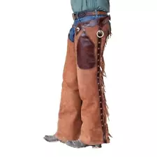 Exclusive Cowboy Work Chaps with Buckle Closure and Slickout Pocket Western Wear