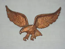 Vintage Flying Eagle Cast Metal for Wall Darcy Metal Prod painted dark gold