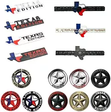 1Pc Texas Edition Lone Star Emblem Sticker Decal Car Truck Van Fit All 16 Option