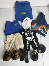 Build A Bear BAB Boy Clothing Lot Shoes, Carrier, Skates, Outfits