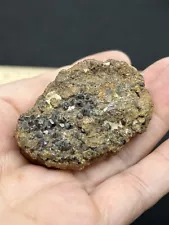 Lovely Rough Unknown Gemstone in Mineral Matrix Specimen- Vintage Estate Find