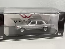 Maxwell 1:64 Diecast Mercedes Benz W116 450SEL 6.9 in silver LOW NUMBER; NEW