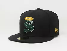 New Era 5950 Men Women Hat Santos Laguna Soccer Club Mexican League Black Cap