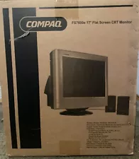 Compaq FS7600e 17" Flat Screen CRT Monitor. NEW IN BOX! Great for retro gaming