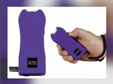 Police PURPLE 80 MV STUN GUN w LED Flashlight & Disable Safe Pin 4.5 Mamp MINI