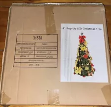 PRE-DECORATED POP UP CHRISTMAS TREE 4FT