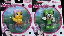 New 2 Disney Junior Minnie Mouse Figurines Cake Toppers Birthday Prizes Toys