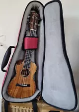 Snail SR-04CE Concert Ukulele w/Bag Left Handed Professional -BARELY USED