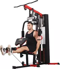 Multifunctional Home Gym System Body Workout Station 330 lbs Resistance Weight