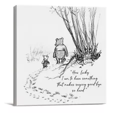 Classic Winnie the Pooh Quote Wall Art Decor How Lucky I am to Have Something...