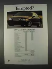 1997 Lincoln Mark VIII Car Ad - Tempted?