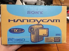 SONY Handycam DCR-PC350 Camcorder MINIDV Dgital Tape Video Camera TESTED&WORKING