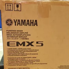 Yamaha EMX5 12-input Stereo Powered Mixer w/ DSP Effects EMX-5