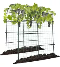 VIVOSUN 7Ft. Arch Trellis for Climbing Plants, 7 x 6 x 7ft Tall Metal