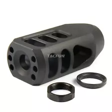 Tanker Style Muzzle Brake 5/8x24 Pitch for 308