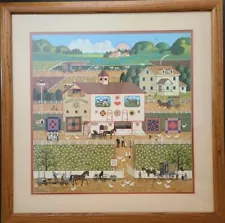 Charles Wysocki "Amish Neighbors" Limited Edition Framed Print #255/1000 Signed