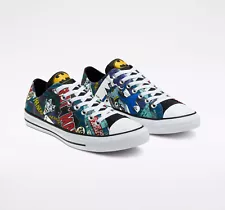 Converse x BATMAN Mens Shoes (NEW) 80th Anniversary - JOKER Chuck Taylor CHUCKS