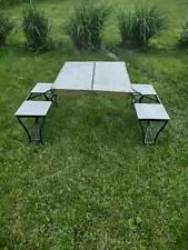 Vintage Handy Collapsible Picnic Table