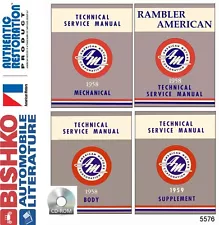 1958 1959 AMC Rambler Rebel Classic Shop Service Repair Manual CD (For: 1959 Rambler)