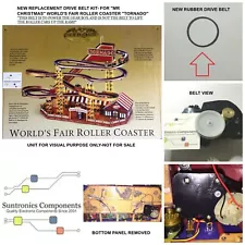 Mr. Christmas Tornado Or Cyclone roller Coaster. DRIVE BELT ( unit not for sale)