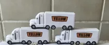 YELLOW Freight Set Of 3 Squishy Stress Trucks - Sales Rep Promotional Product