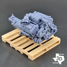 Ford Terminator model engine resin 3D printed 1:24-1:8 scale