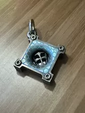 Steel Flame Niobium/Silver 3D Crusader Cross Killbox