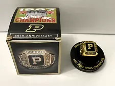 Purdue Boilermakers Football 1967 Rose Bowl Replica Championship Ring NEW IN BOX