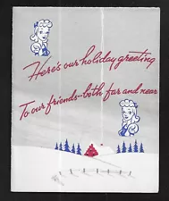 1940's Fairfield, Iowa - The Dexter Co. Twin Tub Washing Machine Christmas Card