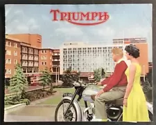 TRIUMPH MOTORCYCLES Range Sales Brochure For 1956 #226/55 Thunderbird TIGER++