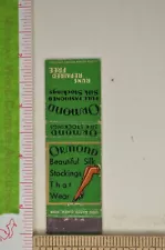 Matchbook Cover Ormond Silk Stockings Hosiery Fashion Midget Lion 1940s 1950s e1