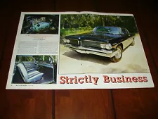 1962 PONTIAC CATALINA 421 SUPER DUTY - MUSCLECAR ***ORIGINAL 1992 ARTICLE***