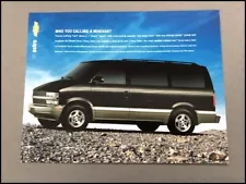 2005 Chevrolet Astro Van Original 1-page Sales Brochure Sheet