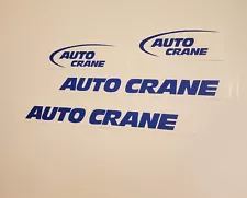 Auto Crane Vinyl Decals Sticker Emblem Logo Graphic Boom AUTOCRANE truck