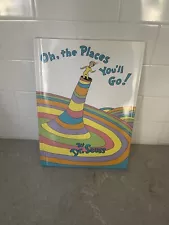 New 1990 Dr Seuss , Oh, the Places You'll Go! , hardcover Book With Jacket