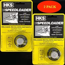 HKS 587-A Speed Loader for 38spl/357mag for S&W 686 Magnum Plus 7 Shot *2 PACK*