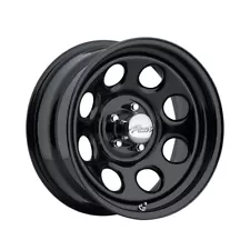 1 X Pacer 297B Black Soft 8 15X7 5X4.50 83.82 Hub +00 Offset Black Wheel Rim