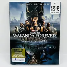 NEW Black Panther: Wakanda Forever (Blu-ray, w/Slipcover, Digital, 2023) Sealed