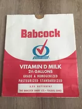 Babcock Dairy Bag Pack - Dari Tap Milk Pack - Toledo Ohio