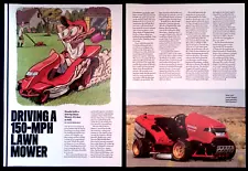 Custom Built Honda Lawn Mower 2019 Article "Driving a 150mph Lawn Mower"