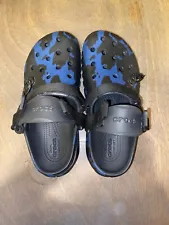 Crocs Duet Max Clog Post Malone Black Blue Camo Size M8 W10