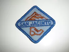 Vintage BSA San Jacinto Trail Hike Award patch; cloth back, pre-fdl issue