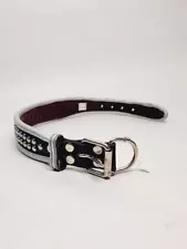 Top Dog Studded K-9 Adjustable Leather Dog Collar - Size 22, Vintage